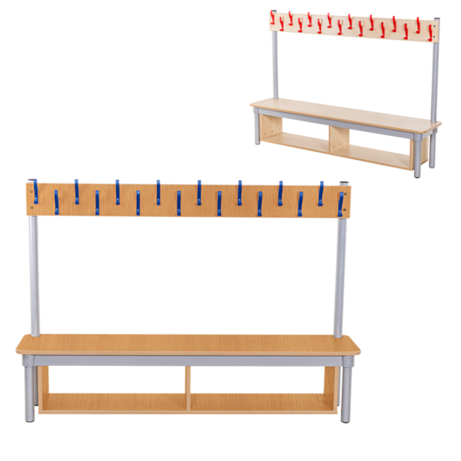 KubbyClass® Single Sided Coat Tidy Cloakroom Bench Edge 8