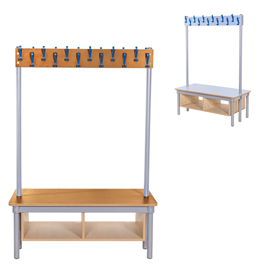 KubbyClass® Single Sided Coat Tidy Cloakroom Bench Edge 9