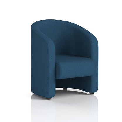 Lamport Armchair with black feet in Sumi UTO Fabric