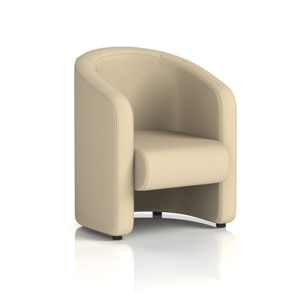 Lamport Armchair with black feet in Sumi Zen Fabric