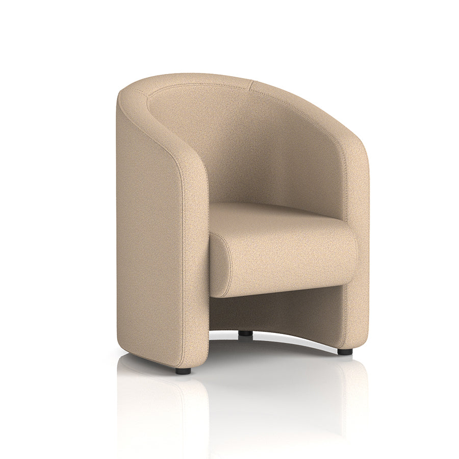 Lamport Armchair with black feet in Synergy Affix Fabric
