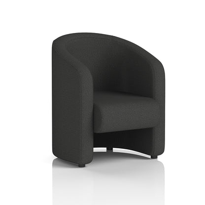 Lamport Armchair with black feet in Synergy Mix Fabric
