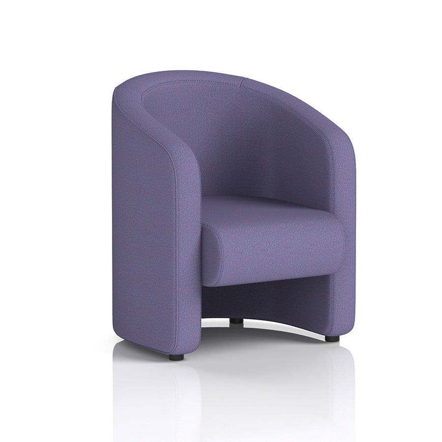 Lamport Armchair with black feet in Synergy Order Fabric