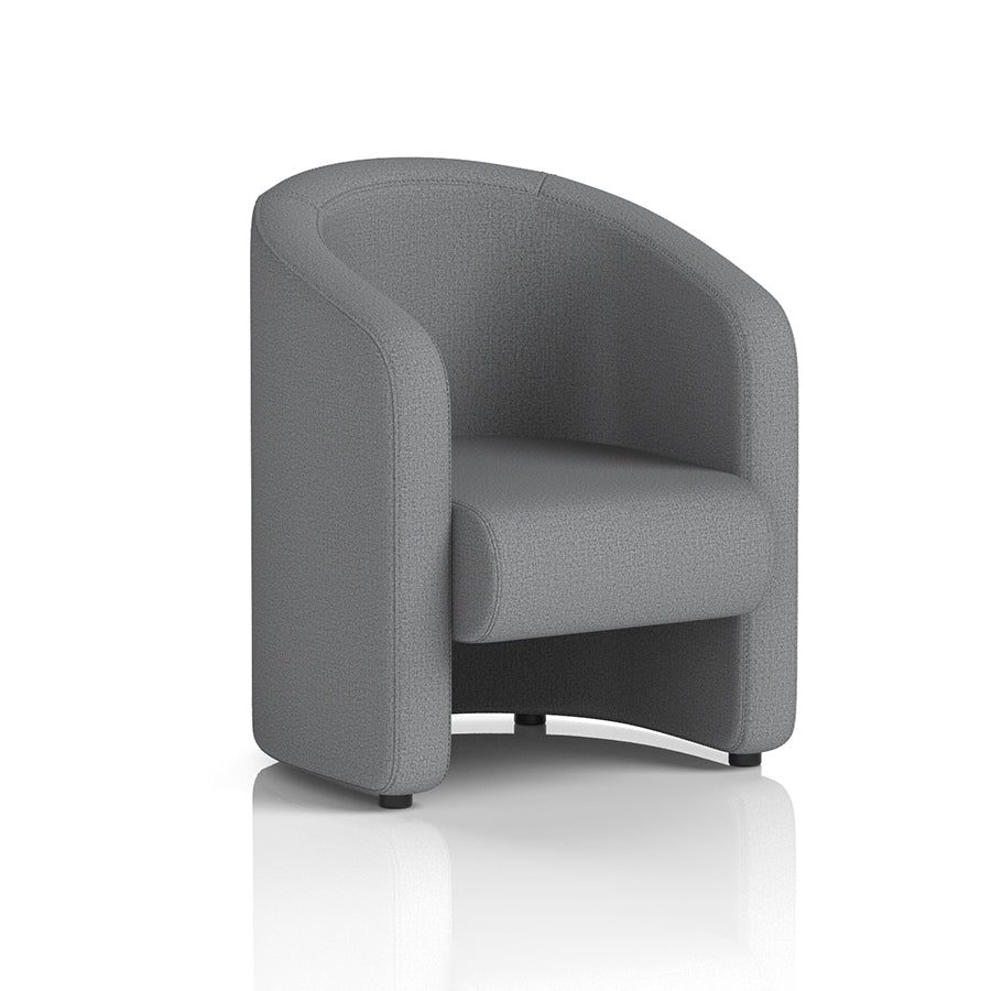 Lamport Armchair with black feet in Synergy Partner Fabric
