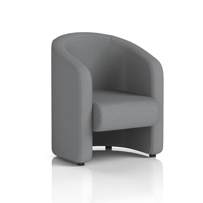 Lamport Armchair with black feet in Synergy Partner Fabric