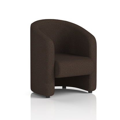 Lamport Armchair with black feet in Synergy Wed Fabric
