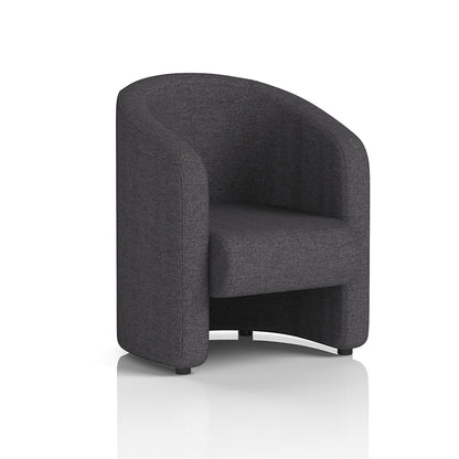 Lamport Armchair with black feet in X2 Arithmetic Fabric