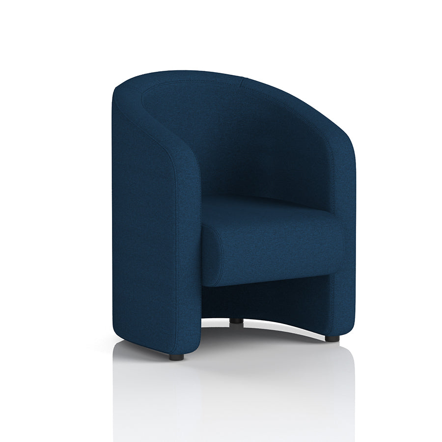 Lamport Armchair with black feet in X2 Calculus Fabric