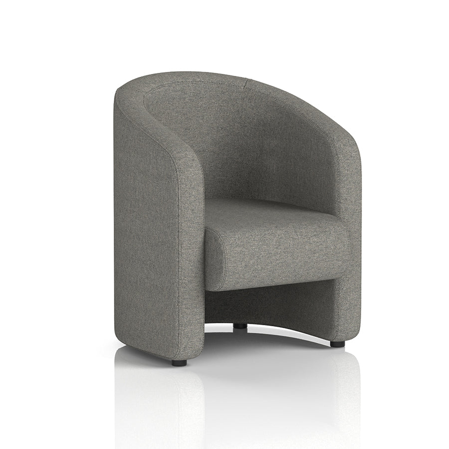 Lamport Armchair with black feet in X2 Number Fabric