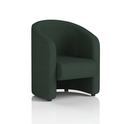 Lamport Armchair with black feet in Yordale Ingleton Fabric