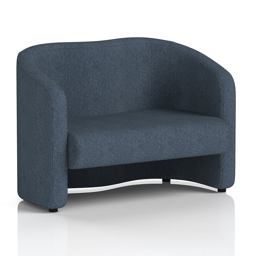 Lamport Sofa 2 Seater with black feet in Rivet Crucible Fabric