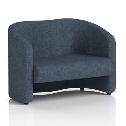 Lamport Sofa 2 Seater with black feet in Rivet Crucible Fabric