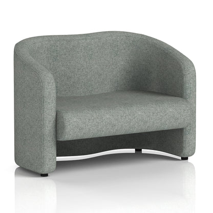 Lamport Sofa 2 Seater with black feet in Rivet Prime Fabric
