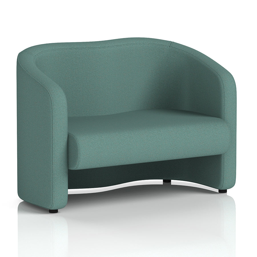 Lamport Sofa 2 Seater with black feet in Sumi Handa Fabric