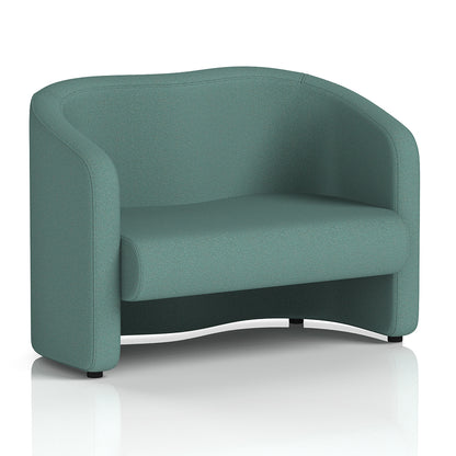 Lamport Sofa 2 Seater with black feet in Sumi Handa Fabric