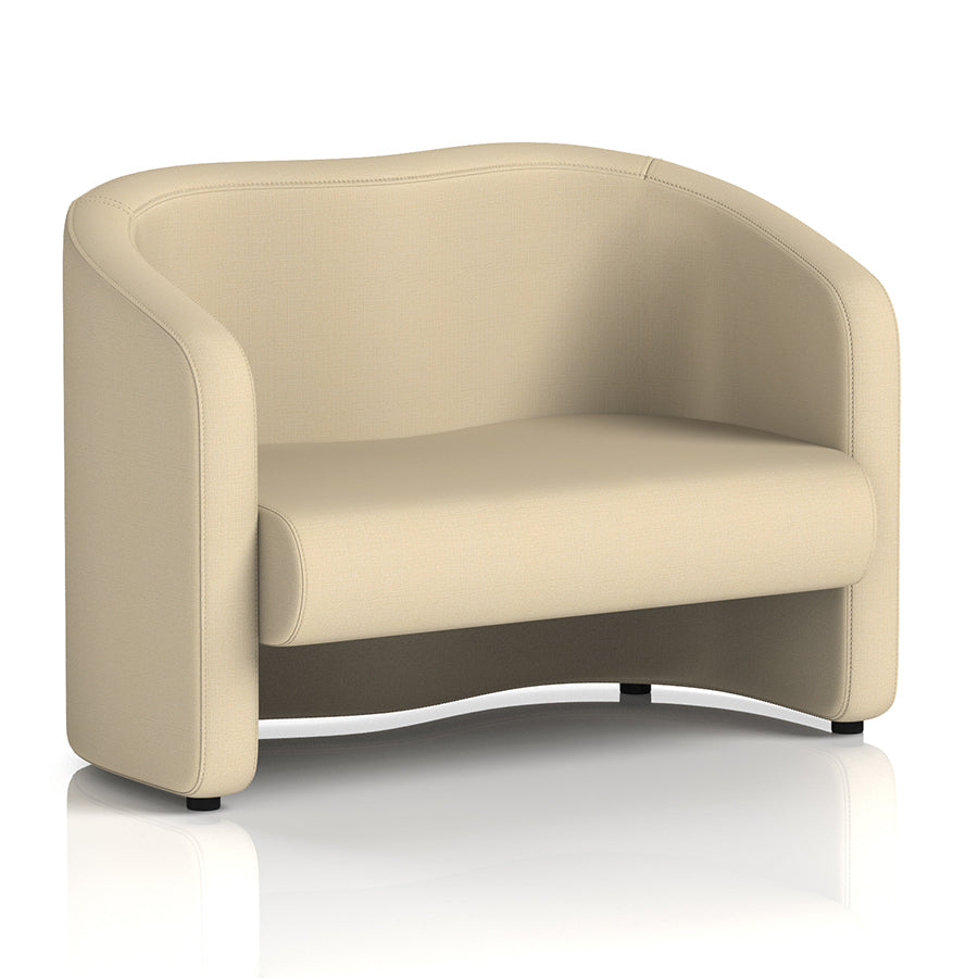 Lamport Sofa 2 Seater with black feet in Sumi Zen Fabric