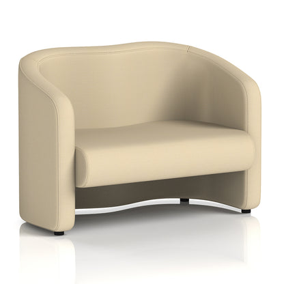 Lamport Sofa 2 Seater with black feet in Sumi Zen Fabric