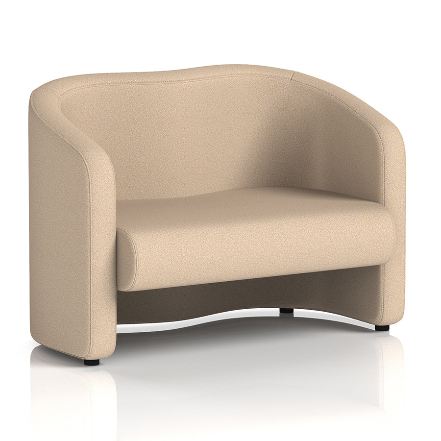 Lamport Sofa 2 Seater with black feet in Synergy Affix Fabric