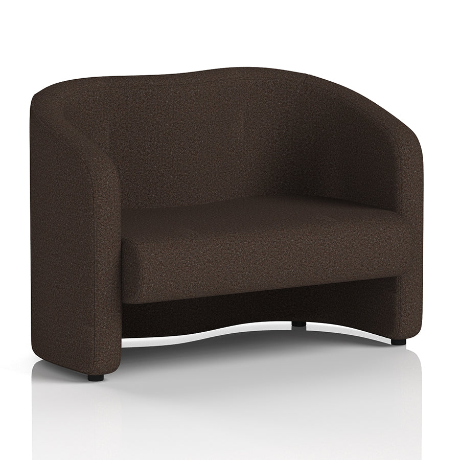 Lamport Sofa 2 Seater with black feet in Synergy Wed Fabric