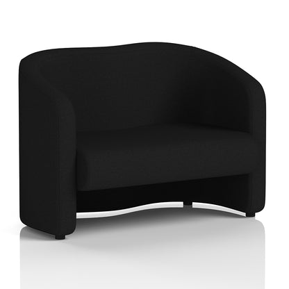 Lamport Sofa 2 Seater with black feet in X2 Diameter Fabric