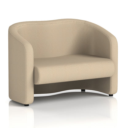 Lamport Sofa 2 Seater with black feet in Yordale Gordale Fabric