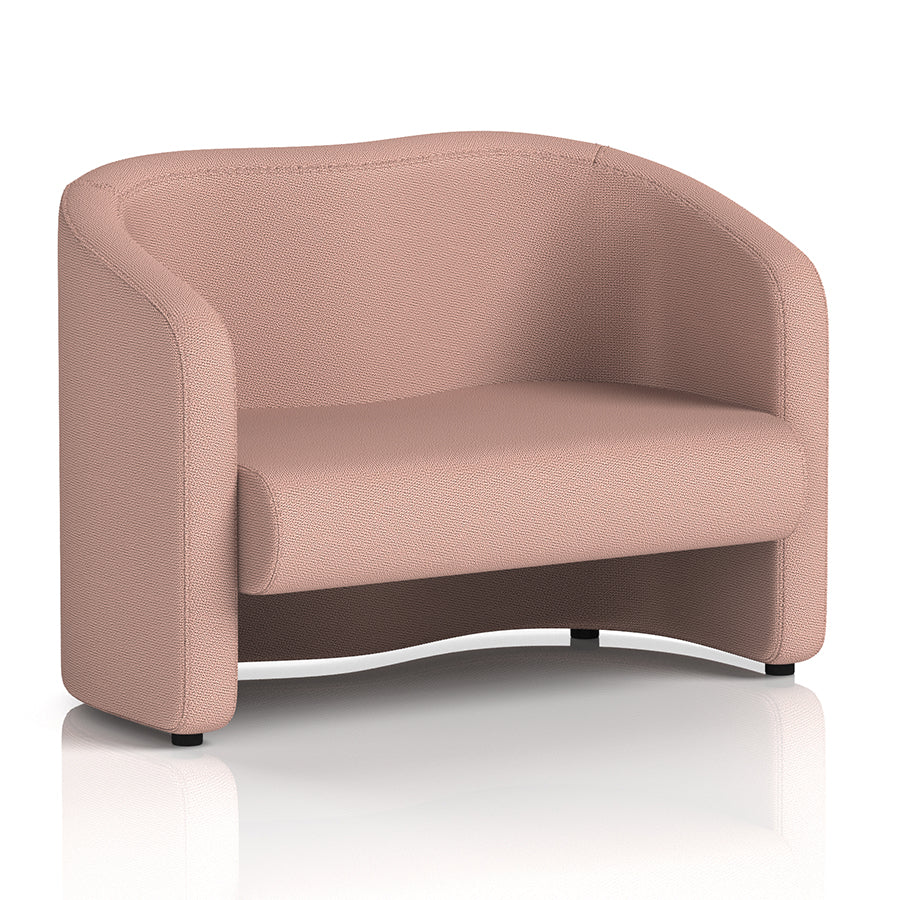 Lamport Sofa 2 Seater with black feet in Yordale Kidstone Fabric