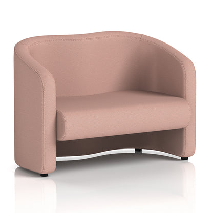 Lamport Sofa 2 Seater with black feet in Yordale Kidstone Fabric