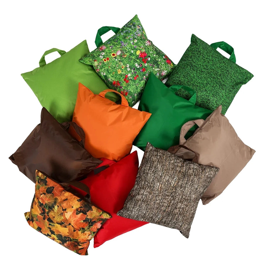 Learn About Nature Seasons Print Square Grab & Go Cushions (Pk 10) ED10CUSH-SEASON 97948 1