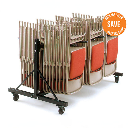 2700 Classic steel Folding Chair Package (52x Chairs - 1x Trolley)