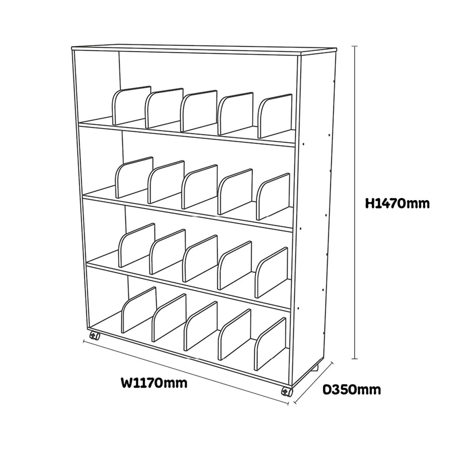 Maple Adult Bookcase