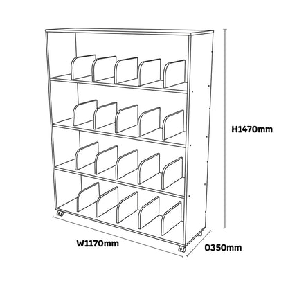 Maple Adult Bookcase