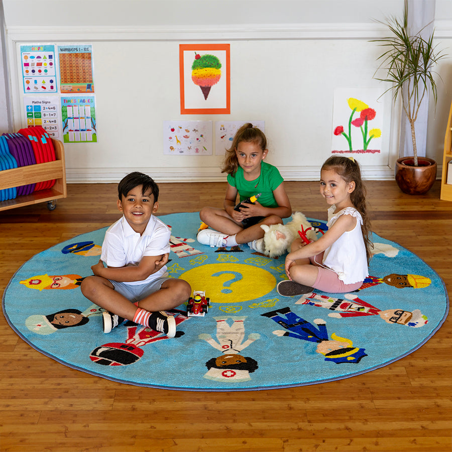 Professions Circular Carpet