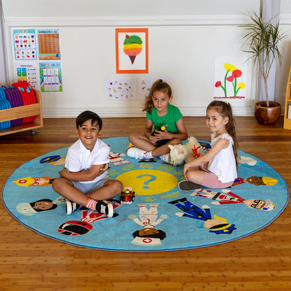 Professions Circular Carpet