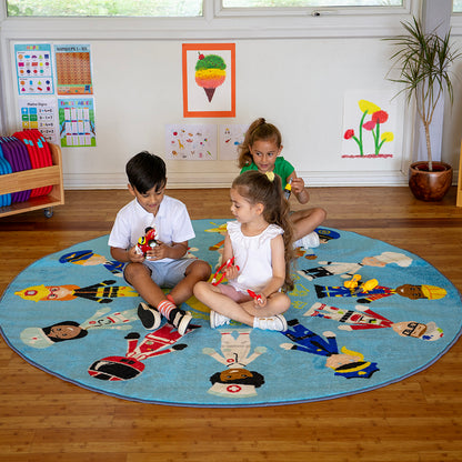 Professions Circular Carpet