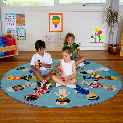Professions Circular Carpet