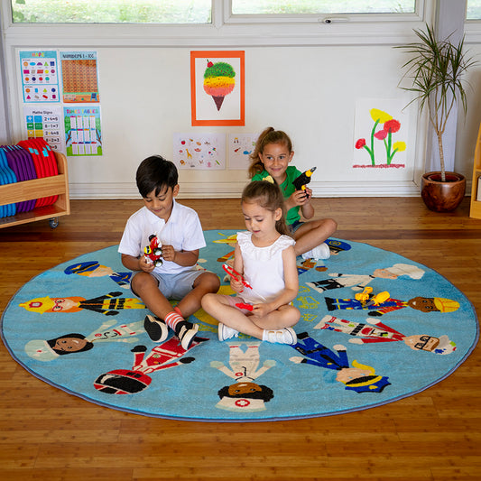 Professions Circular Carpet