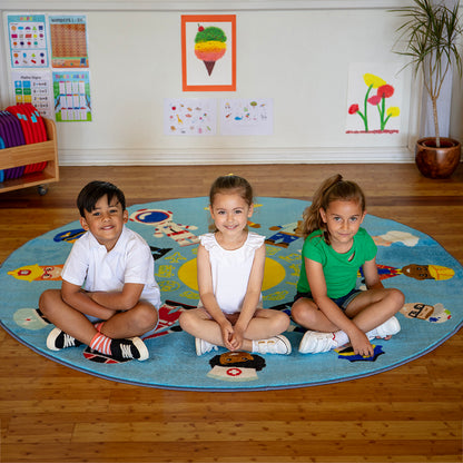 Professions Circular Carpet