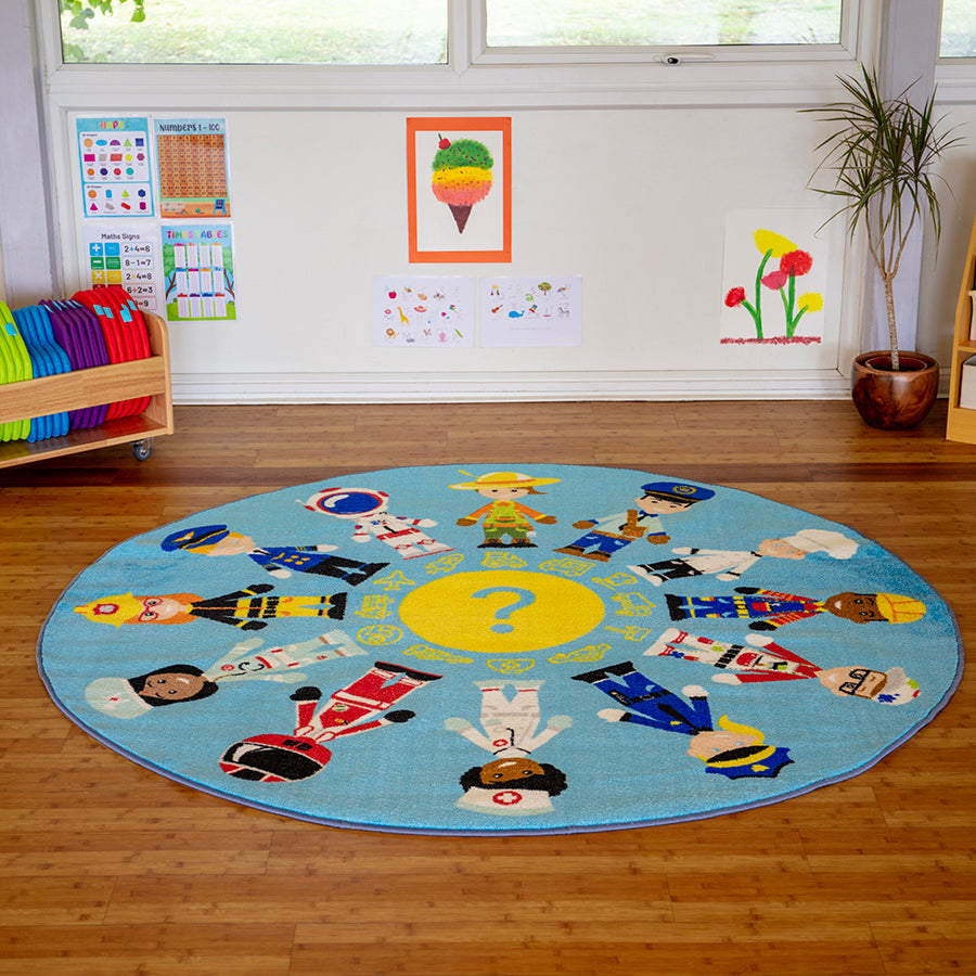 Professions Circular Carpet