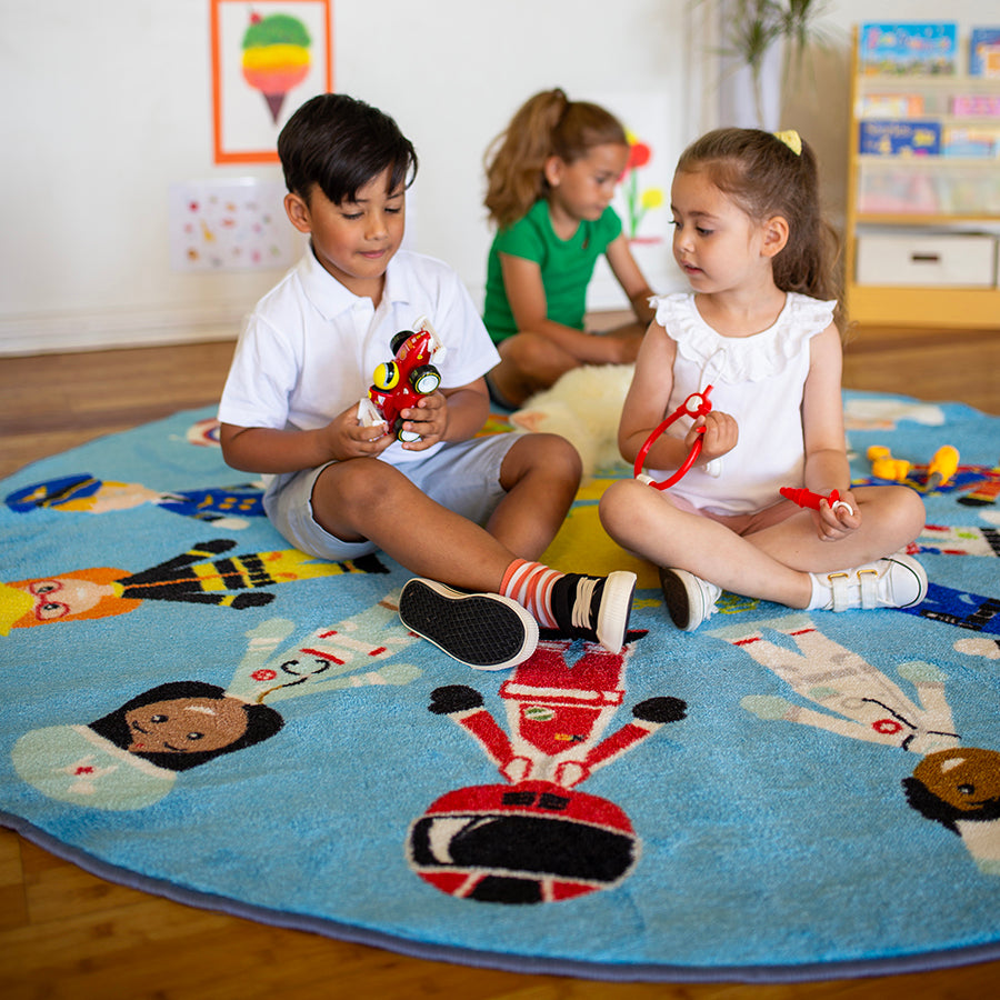 Professions Circular Carpet