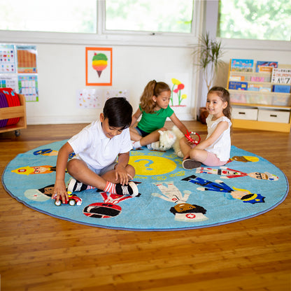 Professions Circular Carpet