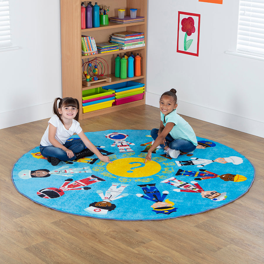 Professions Circular Carpet