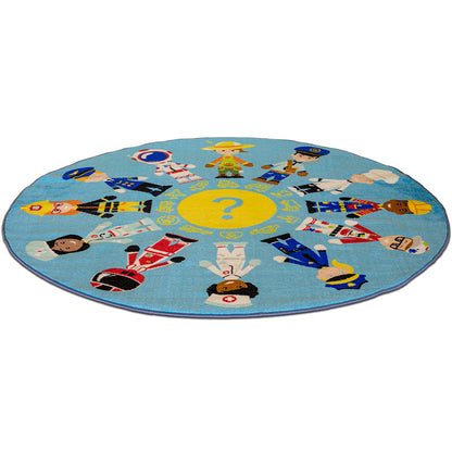 Professions Circular Carpet