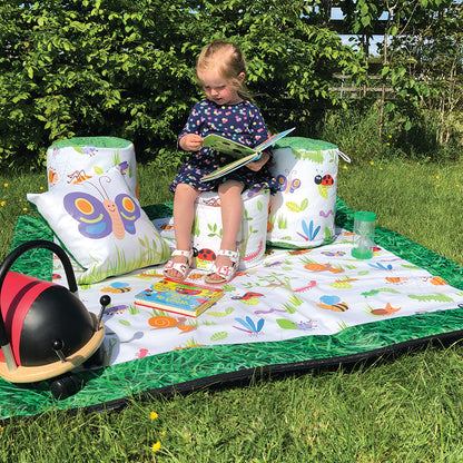 Mini-Beast Nature Theme Square Classroom Placement Mat