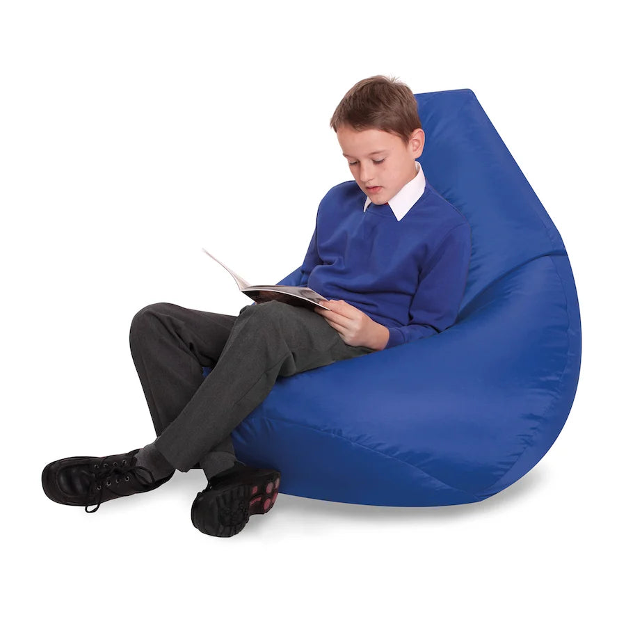 MB31702 Pack Of 5 Kids Reading Pods bean bag blue with boy reading