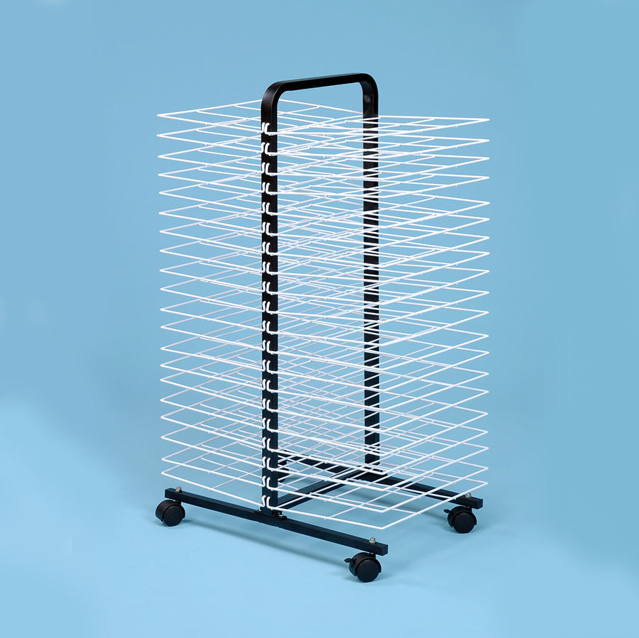 Drying Rack For Paper Drying Rack - Small Mobile A3 Paper (40 Shelf) – Morleys (Bicester) Ltd