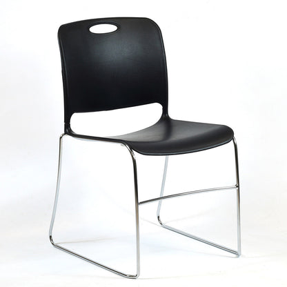 Maestro High Density Chair Black Seat with Chrome Frame KI