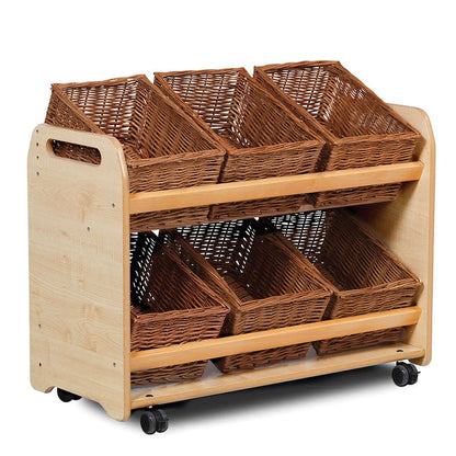 Millhouse Tilt Tote Storage with 6 Baskets PT682 Early Years Furniture