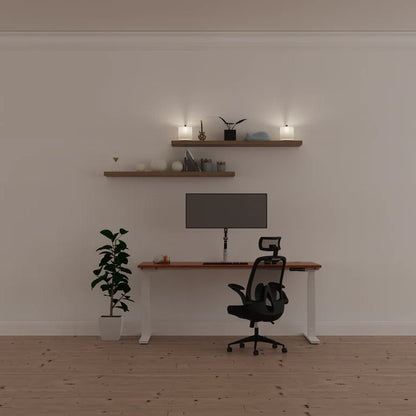 Air Scalloped Edge Height Adjustable Office Desk