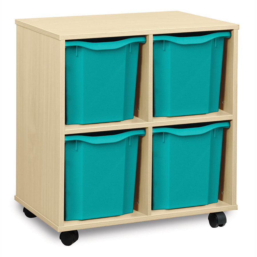 Monarch 4 Quad Tray Unit Turquoise Monarch Trays