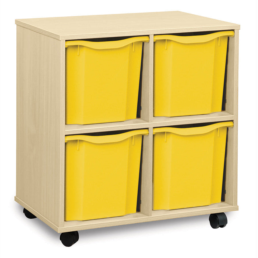 Monarch 4 Quad Tray Unit Yellow Monarch Trays